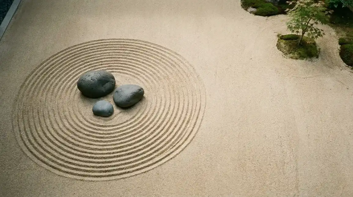 哈希官网 书斋枯山水沙盘全景